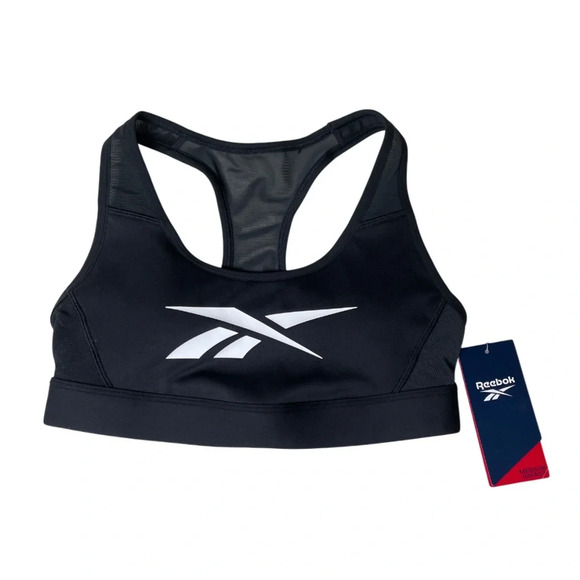 Reebok NWT Hero Racer Back Sports Bra Women’s S Medium Impact Running Athletic - Picture 1 of 11